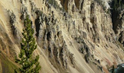 Grand Canyon of the Yellowstone - Looking down river