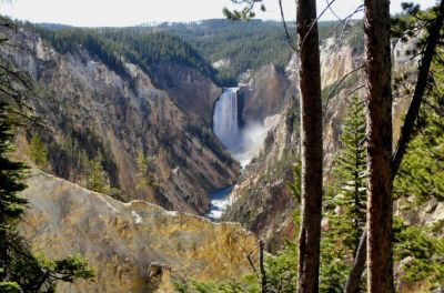 Grand Canyon of the Yellowstone - Lower Falls from Artist's Point